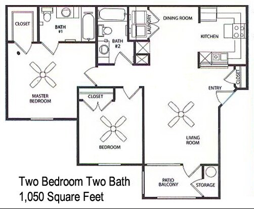 Two Bedroom Two Bath - Enclave at Parkview