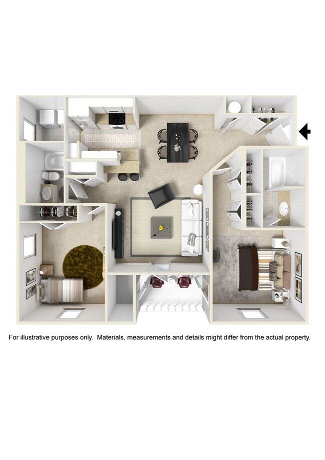 Floorplan - Parkwest Apartment Homes