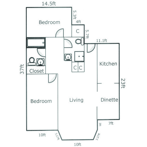 Floorplan - Roosevelt