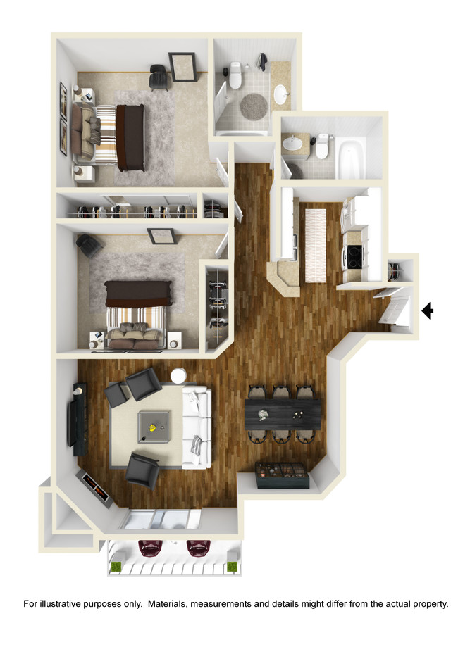 Floorplan - Palm Royale Apartments