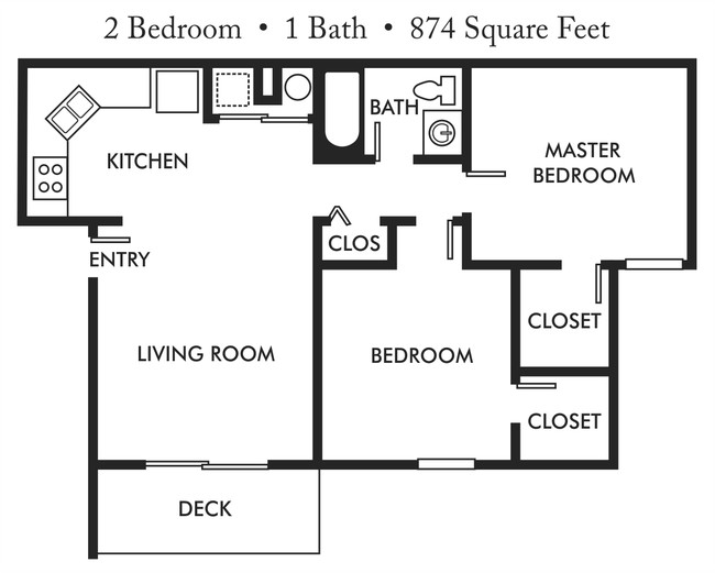 2BR/1BA - Eagle Villas