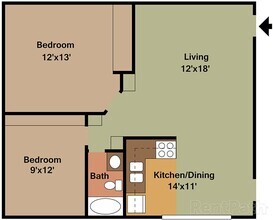 Building Photo - 910 SqFt 2 Bedroom Apartment