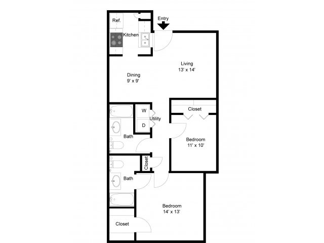 Floorplan - McKinney Park Apartments