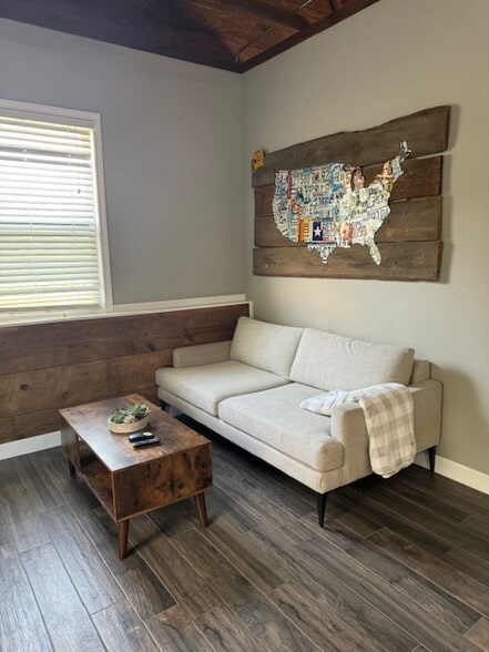Sofa and custom artwork - 729 Highway 314