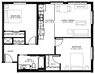 Floorplan - Eastside 1256