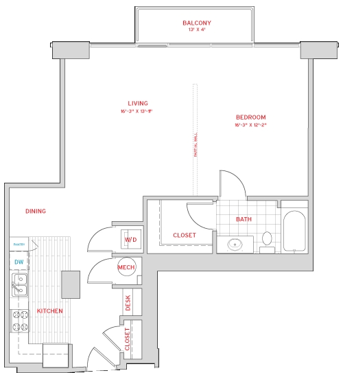 1BR/1BA - Solaire at the Plaza