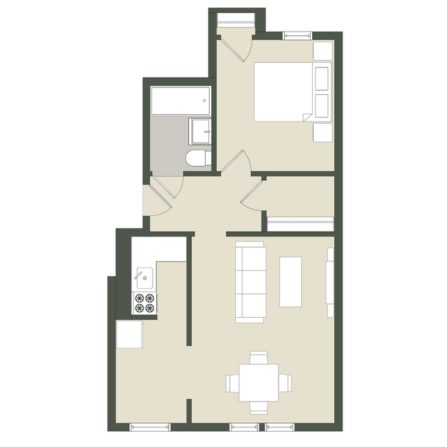 Floorplan - 3616 N. Pine Grove Ave.