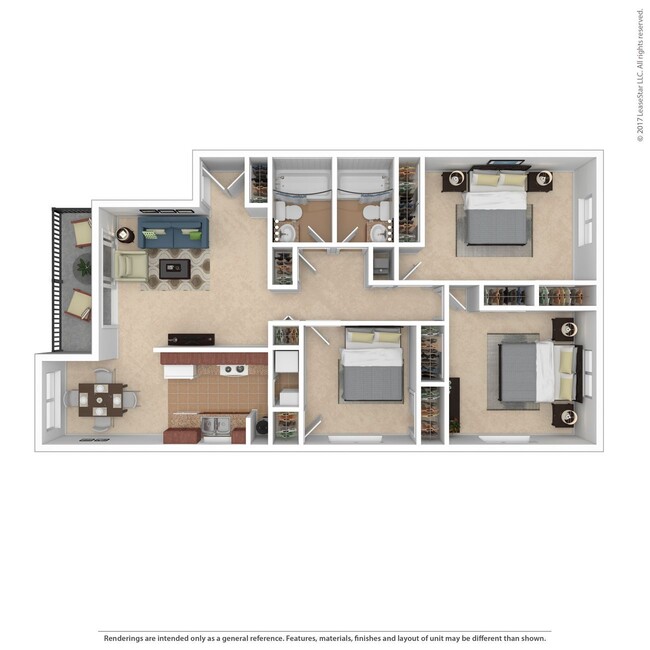 Floorplan - Country Club Apartments