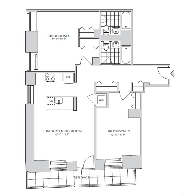 Floorplan - 70 Pine Apartments