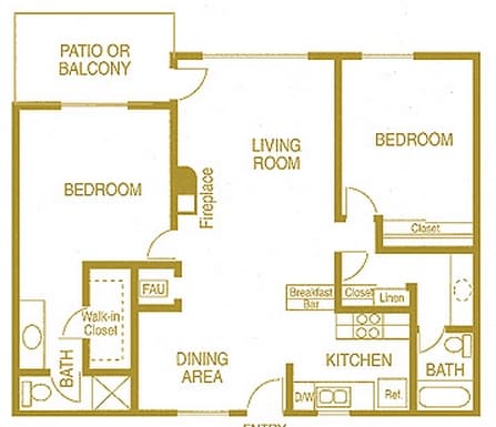 2BR/2BA - Casa Vista Apartments