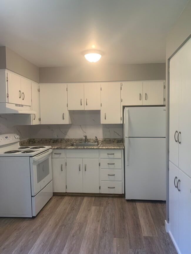 Kitchen in White in fully updated unit - 475 W Mae Rose Ave