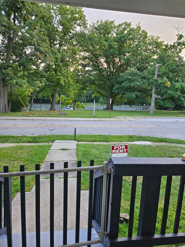 Big porch to enjoy in summer evenings, view of Cain park - 14650 Superior Rd