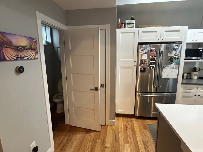 half bath by kitchen - 3326 S Washington St