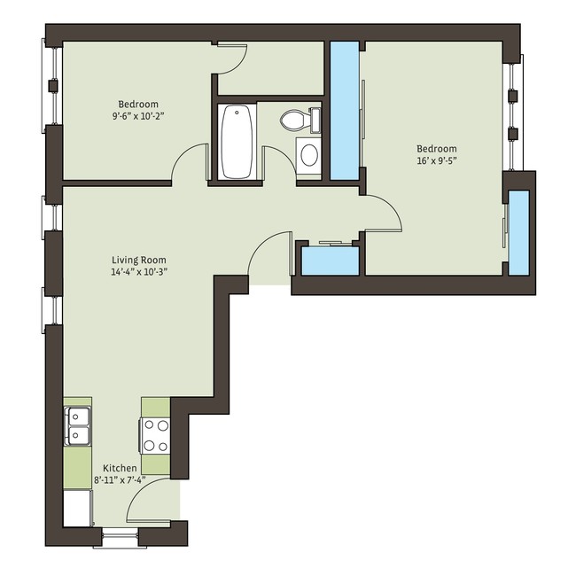 Floorplan - 5320-5326.5 S. Drexel Boulevard