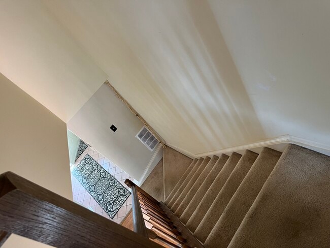 Looking downstairs from loft - 11251 Silentwood Ln