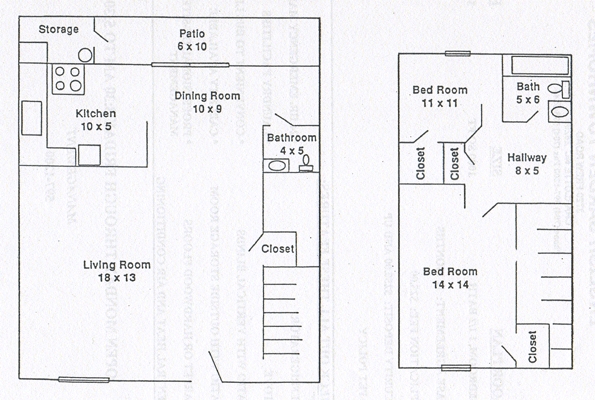 2BR/1.5BA - English Garden Townhomes