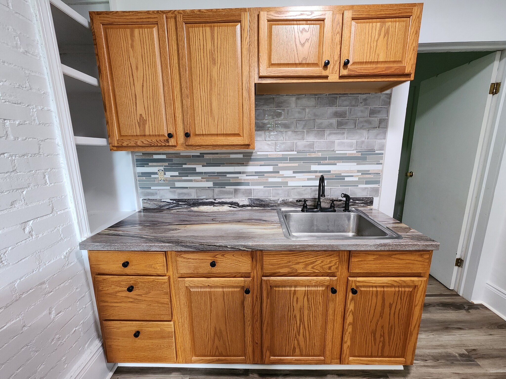 Kitchen with built-in shelving - 89 S Main St