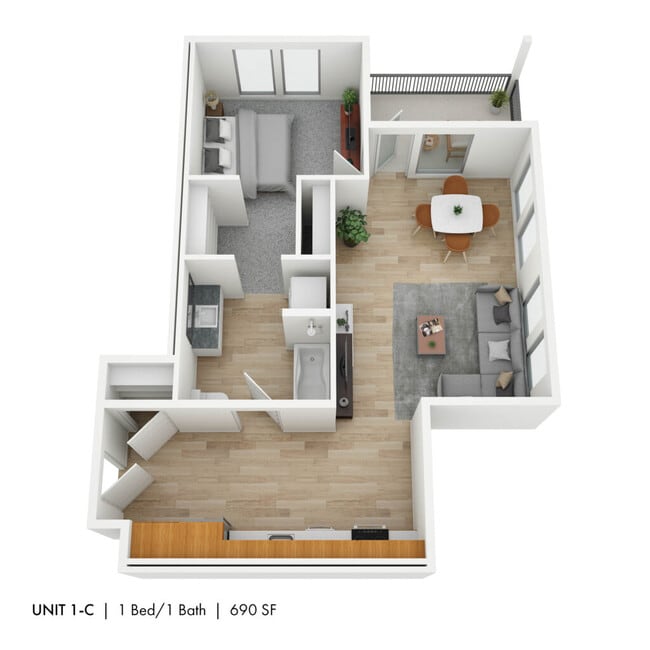 Floorplan - The 72nd Apartments