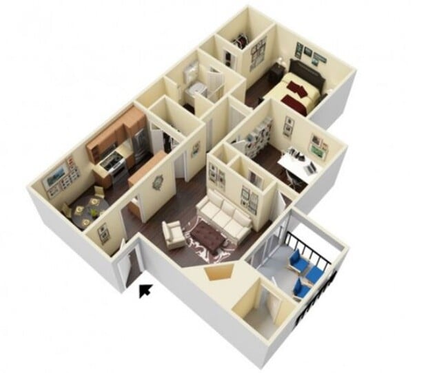 Floorplan - Post Oak Apartments