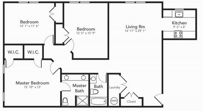3BR/2BA - Hawk's View