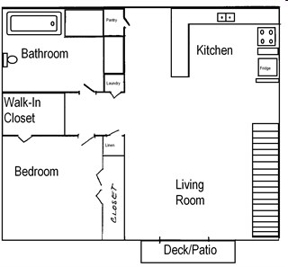 1BR/1BA - Woodridge Apartments