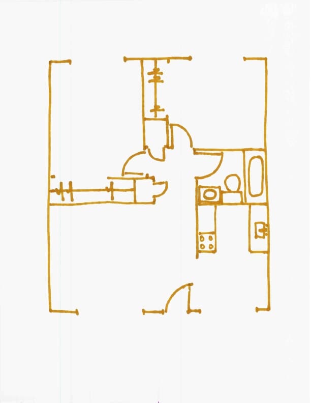 Floorplan - Mark Twain Apartments