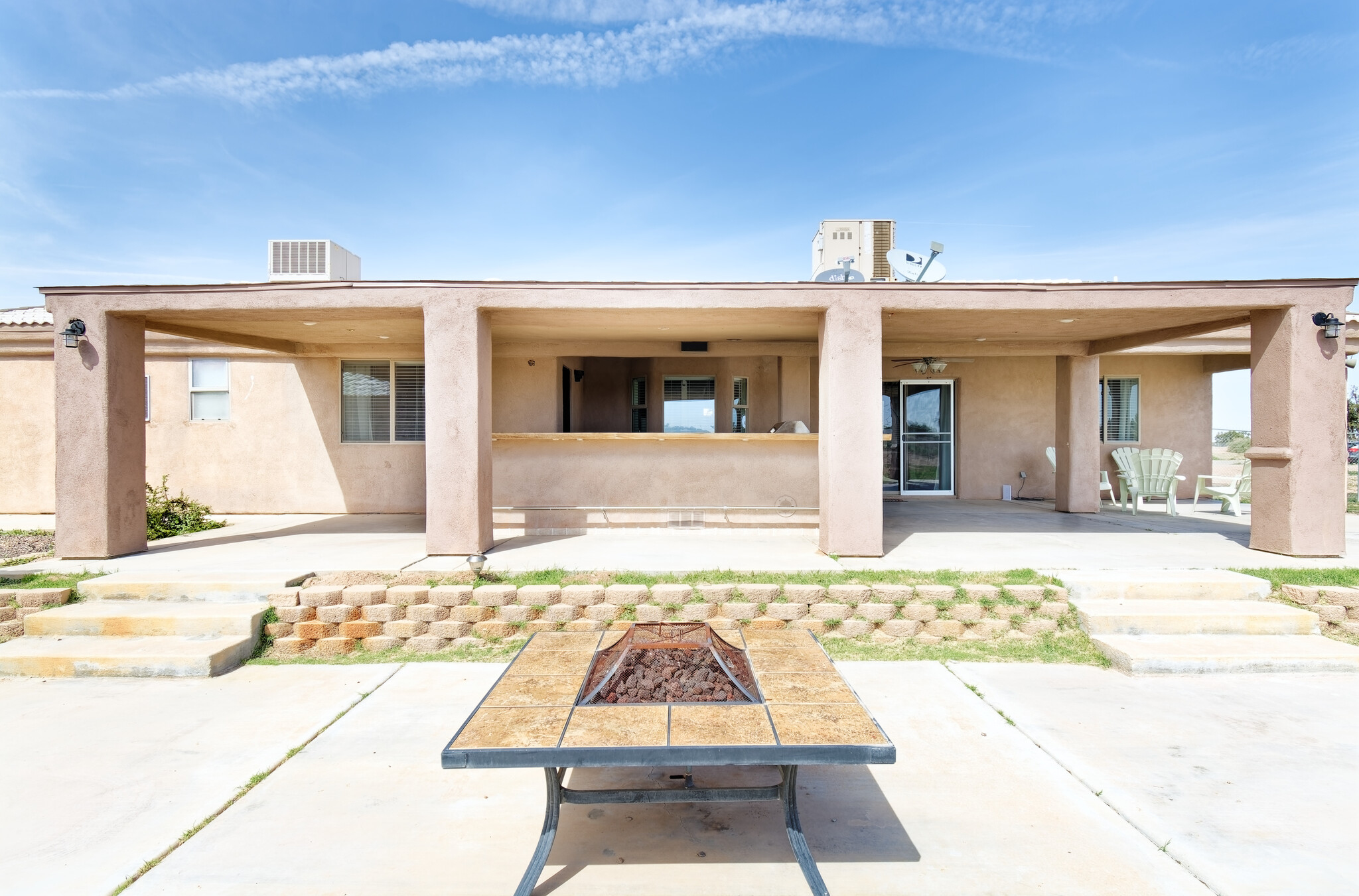 Backyard fire pit - 11333 Desert Trailways Ln