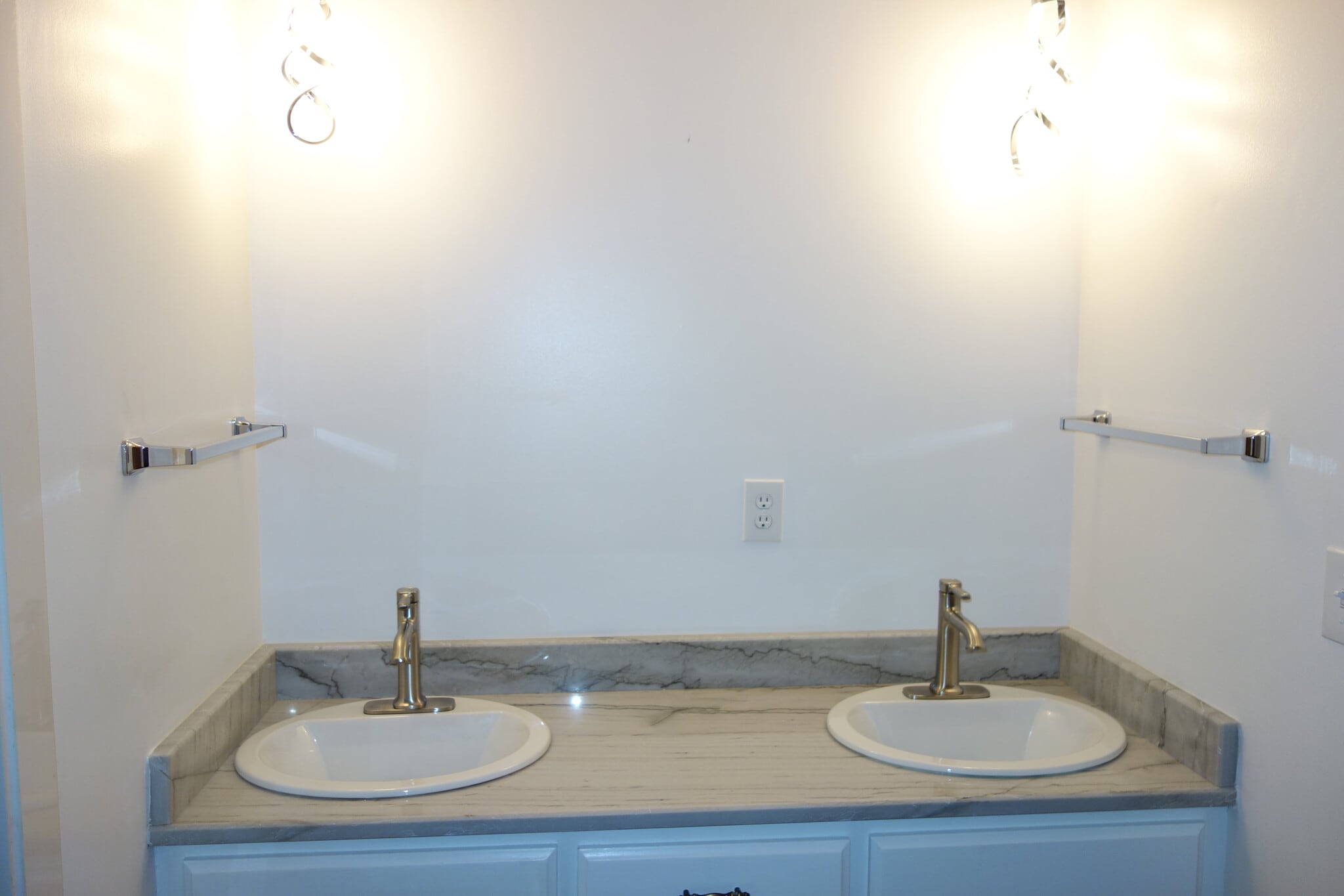 Master Bath Vanity - Mirror coming! - 7116 S Indianapolis Ave