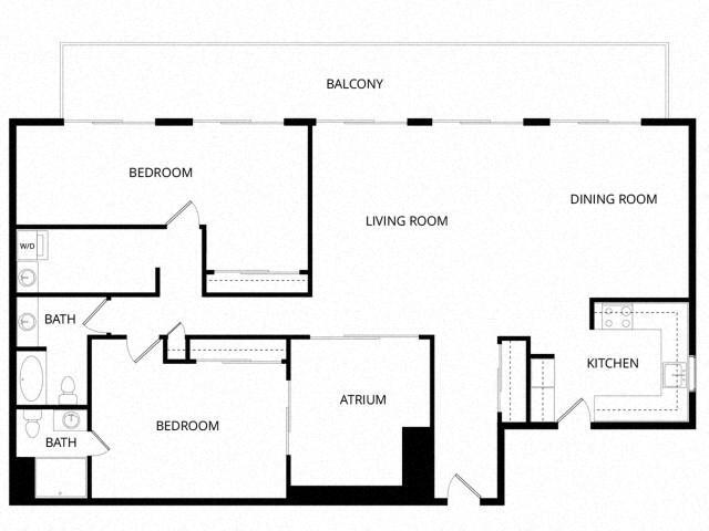 Floorplan - Capitol Towers - Towers and Villas