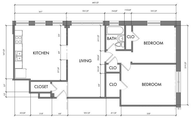 Floorplan - The Meridian Apartments