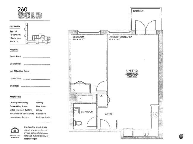 Floorplan - 260 Gold