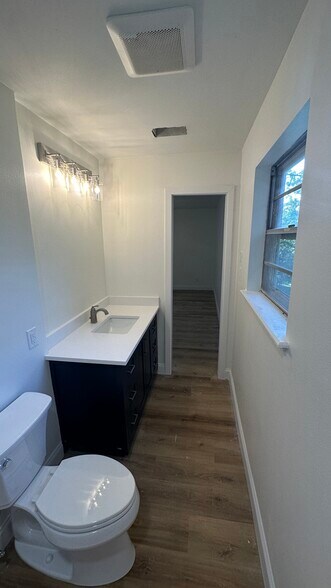Master Bath Vanity Mirror w/b installed - 12805 Rivercrest Dr