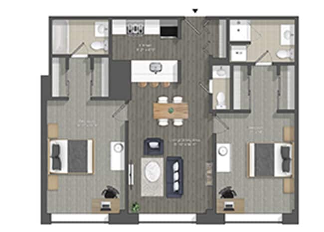 Floorplan - Walnut Street Apartments