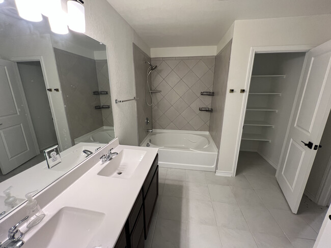 Master Bathroom with spacious linen closet and private toilet. - 318 Indian Wheat