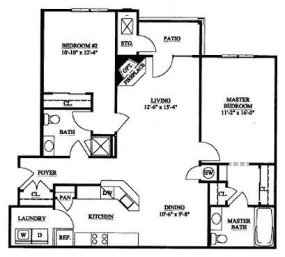 Floorplan - Saucon View Apartments