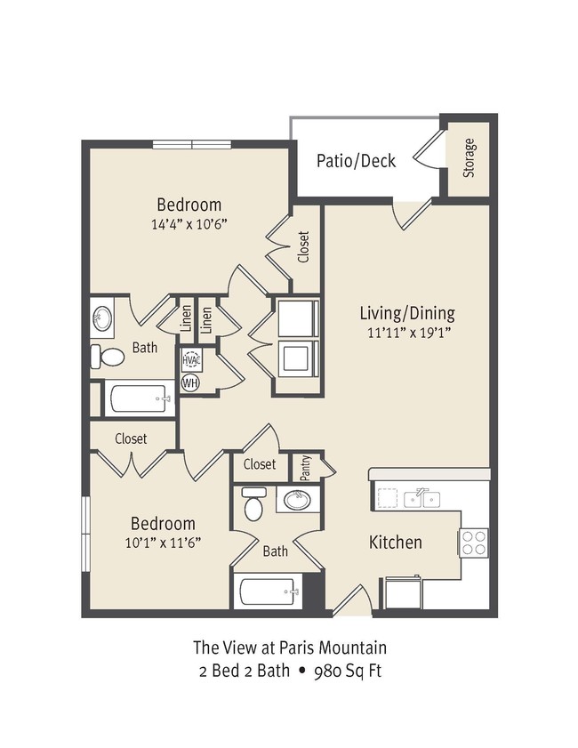 Floorplan - The View at Paris Mountain