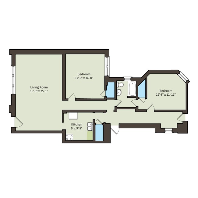 Floorplan - 5474-5480 S. Hyde Park Boulevard