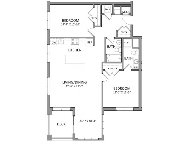 Floorplan - Flats at 131