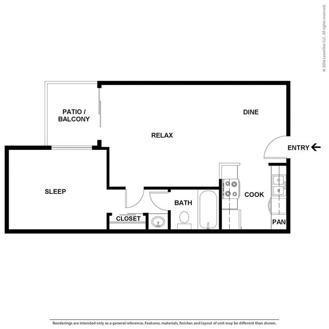 Floorplan - Oak Park (South Bldg)