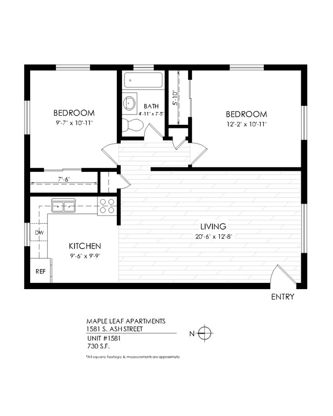 Floorplan - Maple Leaf Apartments