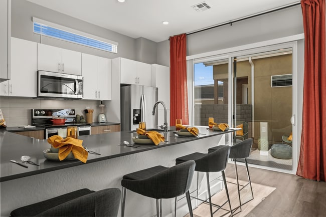 2B Kitchen Staged - The Flats at Jasper