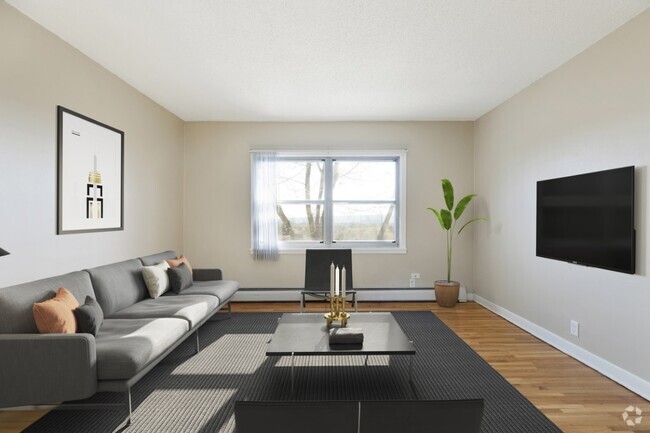 2 BD living room - The Lex Apartments