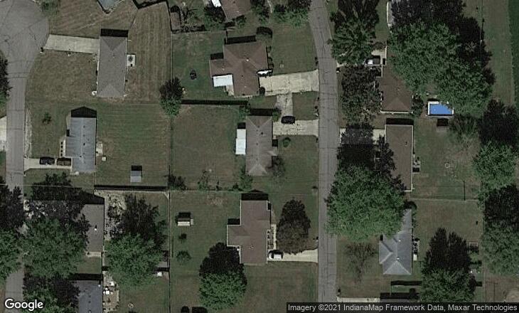 Overhead view of house and lot - 6817 Jackson St