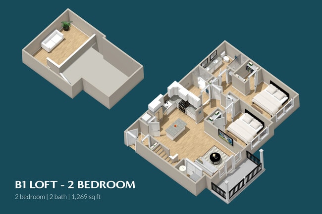 B1 Loft - 2 Bedroom - 1651 Klockner LLC