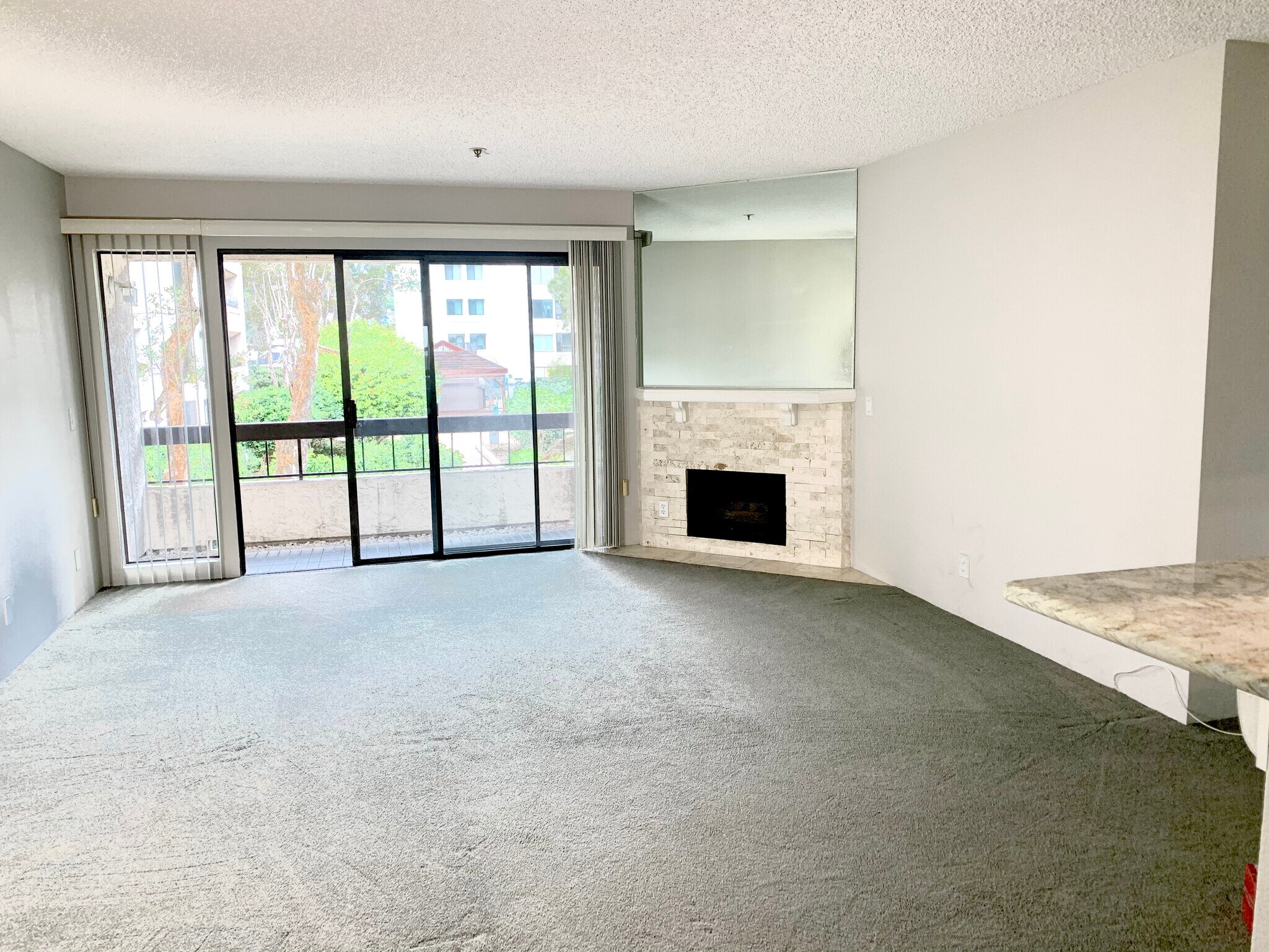 Living room from Dining space - 5665 Friars Rd