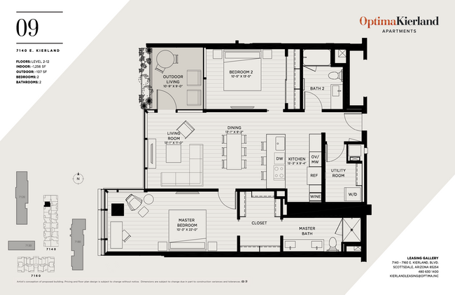 Floorplan - Optima Kierland Apartments