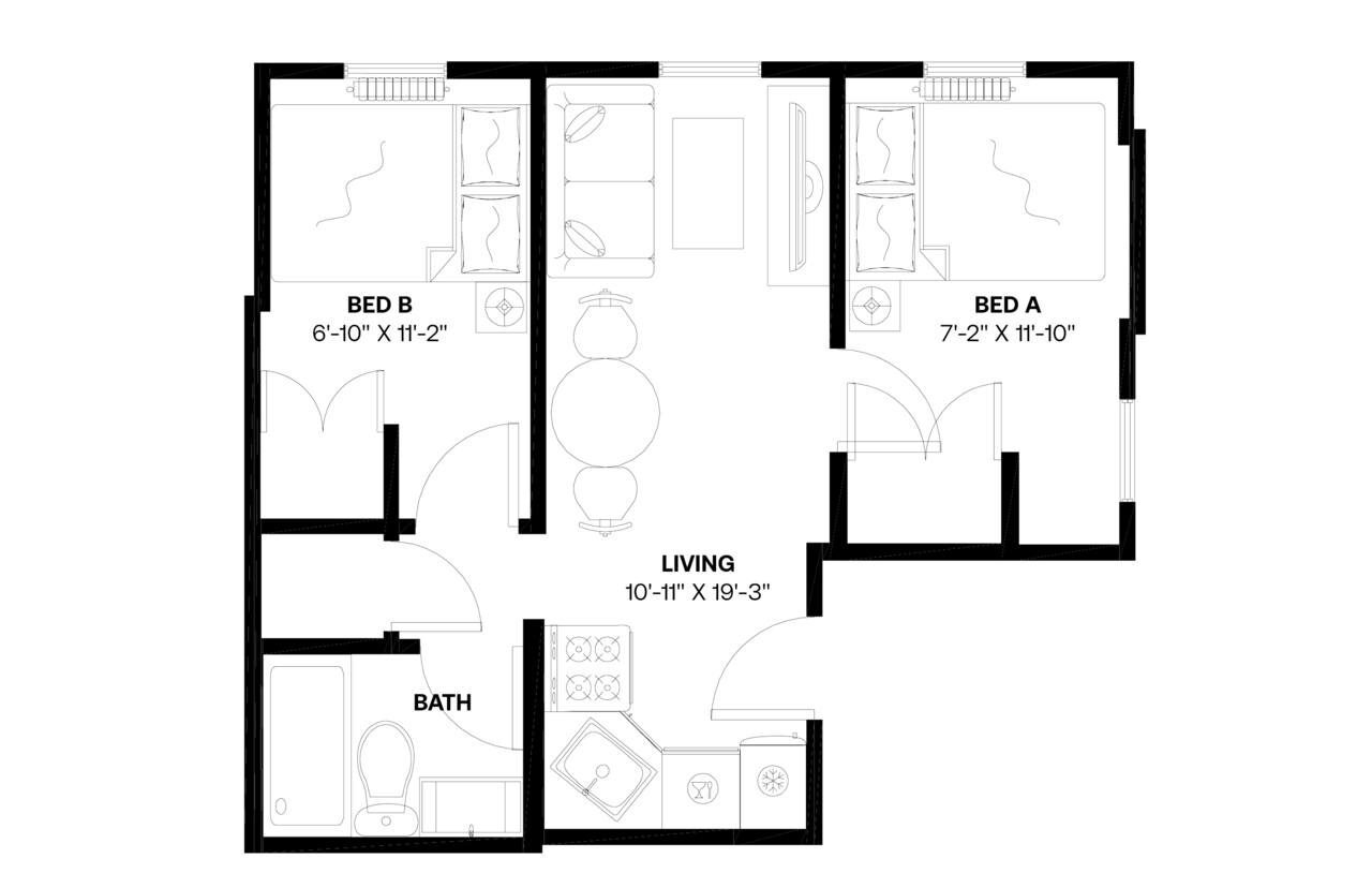 Building Photo - Private bedroom in 2 bed/1 bath Home