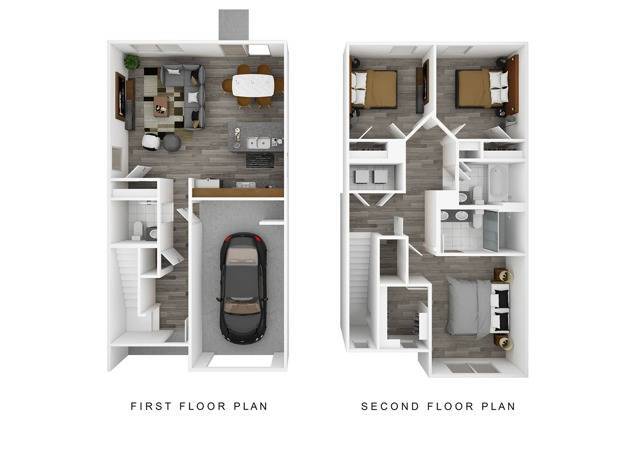 Altamont Floor Plan - The Townes at Fountain Park