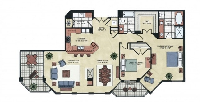 2BR/2BA - The Madison Charlotte