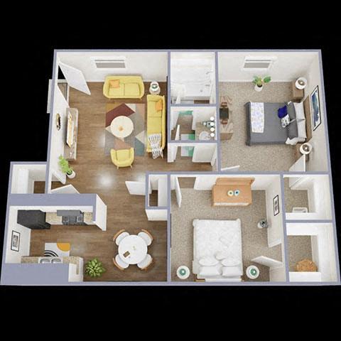 Floorplan - La Bella Apartments